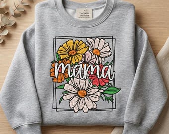 Paquete de diseños de bordado floral para mamá, bordado a máquina con flores estilo boho para el Día de la Madre (descarga digital)