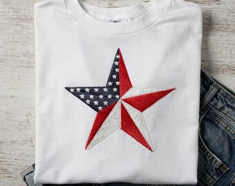 Freiheit 1776 Stickdatei Design Patriotic Stars Stripes Maschinenstickerei Unabhängigkeitstag Dekorationen Feier zum Downloaden Datei