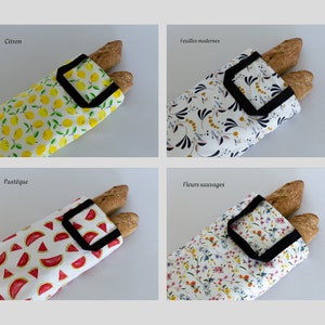 Reusable bread bag in Oeko-Tex cotton.