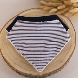 Set of 2 baby bandana bibs in Oeko-Tex cotton