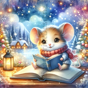 117 gemütliche Wintertiere Clipart-Bundle, festliche Aquarell-ClipArt-Bilder, 117 hochwertige PNGs/JPGs/SVGs, süße Wintertiere