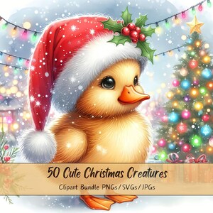 Paquete de imágenes prediseñadas de lindas criaturas navideñas, imágenes prediseñadas de Navidad, archivos de criaturas de acuarela, figuras gráficas de invierno, Mega Gnome Girl