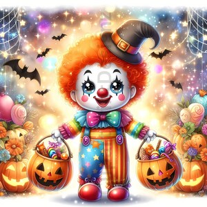 Cute Halloween Clowns Clipart Bundle Watercolor Clown Clip Art Images cute-halloween-clowns-clipart-bundle-watercolor-clown-clip-art-images