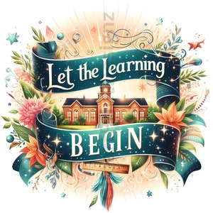 Back to School Banners Clipart Bundle, Watercolor Clip Art Images, High ...