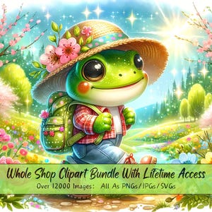 Whole Shop Lifetime Access, 12000+ Clipart-Bilder, 600+ Bündel, hochwertige Clip Art von Mutter und Sohn, niedliche Aquarell Tiere, Zwerge