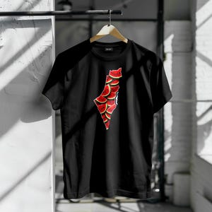 Camiseta Palestina, Mapa de Palestina con Sandía, Camiseta Palestina Libre con Sandía, Regalo para mujeres palestinas, Regalos para activistas palestinas