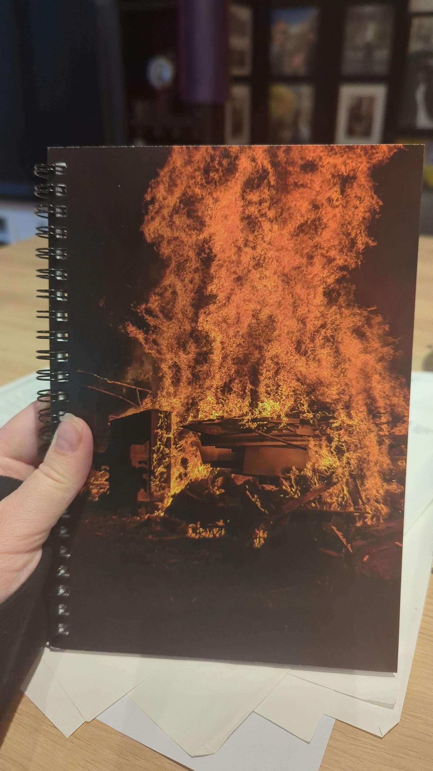 Spiral Notebook - Ruled Line - Fire - Etsy