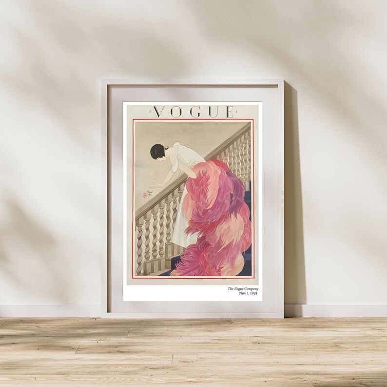 Vogue Poster Vintage Vogue Cover Vintage Aesthetic Home Decor Vintage