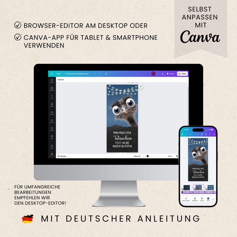 Funny digital birthday invitation | Humorous WhatsApp birthday invitation | Birthday party eCard with photo & music | Blue Canva template image 7