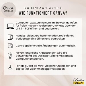 Hochzeitseinladung digital, Einladung Hochzeit, Animierte eCard Hochzeit, Hochzeitseinladung Wildblumen, Digitale Einladungskarte weiß, personalisierbare Canva-Vorlage,  Sofort Download, Video Einladung mit Foto, Zeitplan, Dresscode, Trauung Blumen