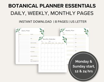 Daily, Weekly, Monthly Planner