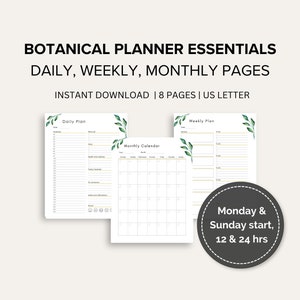 Daily, Weekly, Monthly Planner