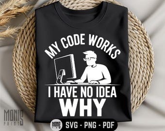 My Code Works I Have No Idea Why SVG PNG PDF Computer Engineering svg Programmer svg Coding svg Funny Developer svg Funny Coding Lover svg
