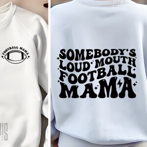 Quelqu'un qui aime le football à oreilles SVG PNG PDF Football maman svg