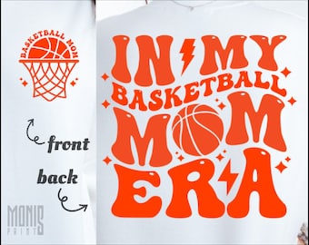 In My Basketball Mom Era SVG PNG PDF Basketball Mama svg Wavy Basketball Retro Basketball Mom svg Basketball Mom Shirt svg Basketball Era