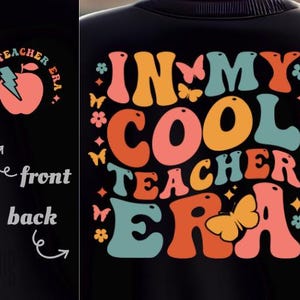 In My Cool Teacher Era SVG PNG PDF Cool Teacher svg Cool Teacher svg Trendy Teacher svg Teacher Lovers svg Cool Teachers Club svg