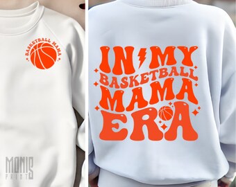 Camiseta de mamá de baloncesto SVG Diseño de camiseta de mamá de baloncesto PNG Archivo de corte Cricut Camiseta de mamá deportiva para el día del partido Regalo de mamá de baloncesto SVG Camiseta de mamá de baloncesto