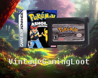 Pokemon Ash Grey New GBA Game - Custom ROM - Nintendo Gameboy Advance Cart. Fast Free UK P&P