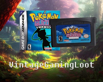 Pokemon Glazed Version - Custom ROM - Nintendo Gameboy Advance Cartridge.