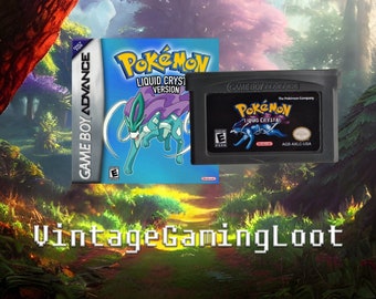 Pokemon Liquid Crystal Version GBA - Custom ROM - Nintendo Gameboy Advance Cart. Fast Free UK P&P