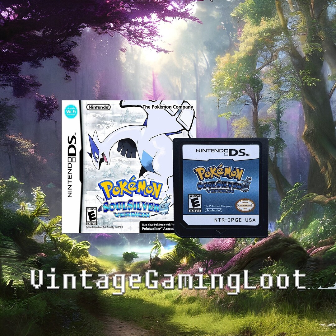 Pokemon Soul Silver DS Nintendo DS Cartridge Etsy