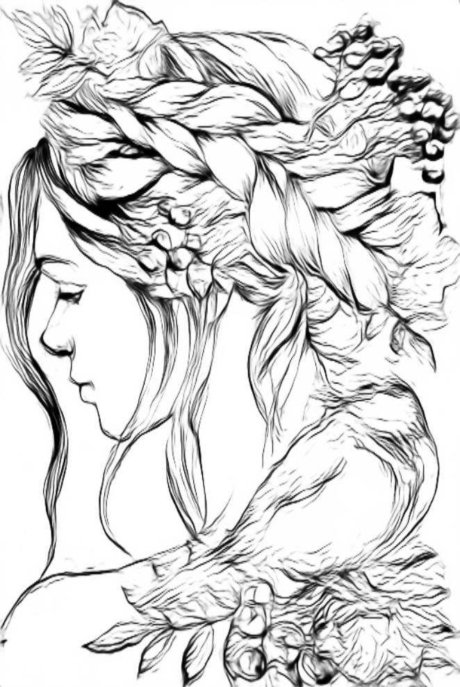 Digital Colouring Page for Experts Blooming Page printable - Etsy