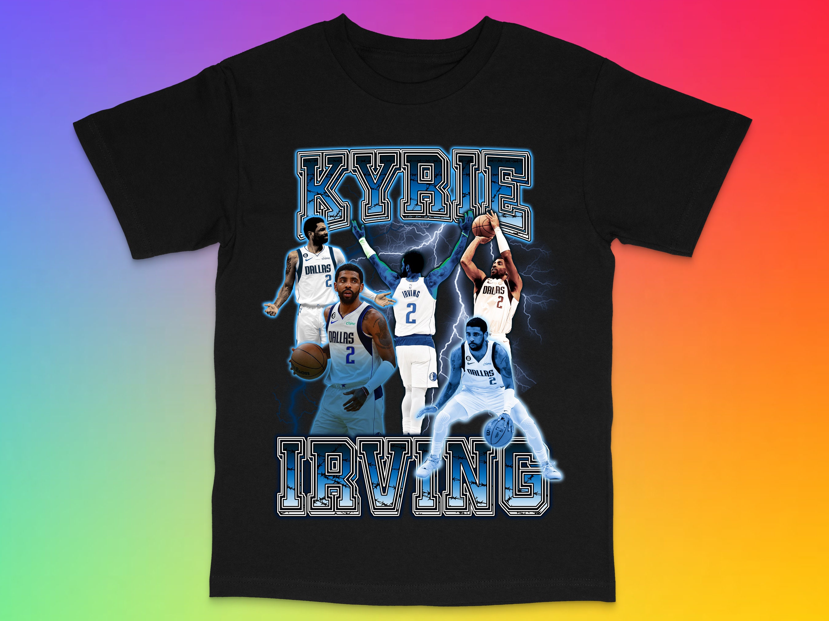  Blue Dallas Luka Kyrie Jam Logo Womens T-Shirt : Clothing,  Shoes & Jewelry