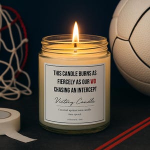 Netball Candle | Wing Defence (WD) | Netball Gift for Players & Teams | Sports Candle| Scented Candles, Coconut Apricot Wax (4oz, 9oz)