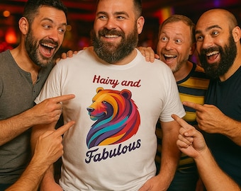 Gay Bear "Hairy and Fabulous" Pride T-Shirt