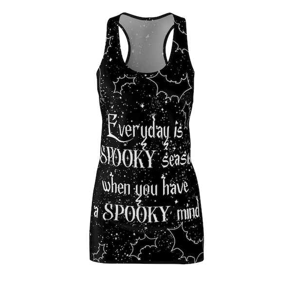 Hot goth summer spooky season dress in black