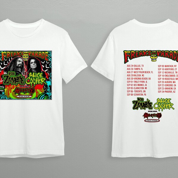 Freaks on Parade Tour Shirt Etsy