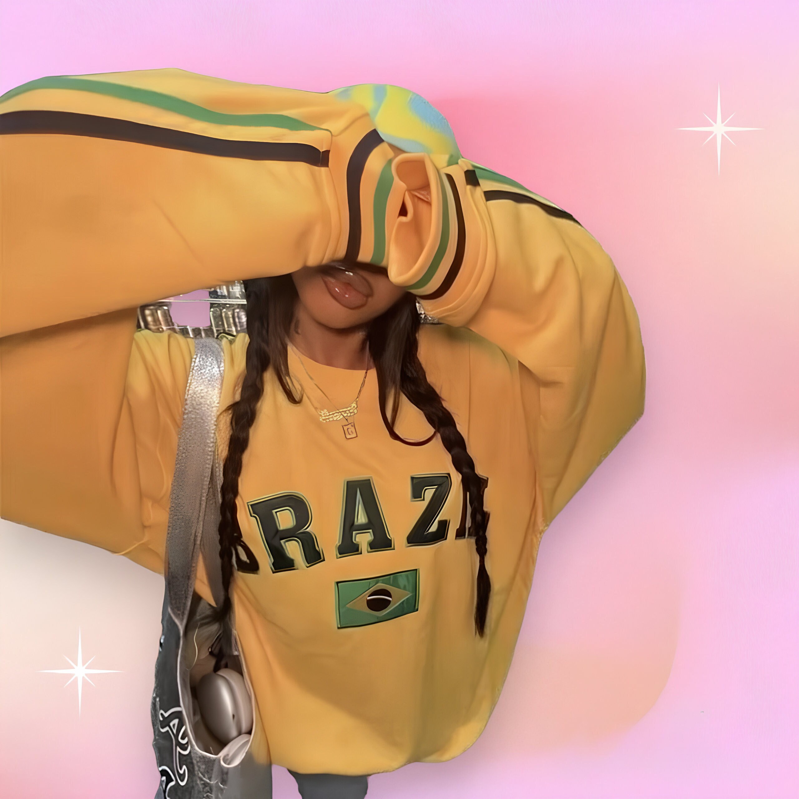 Fila crop top hoodie sale