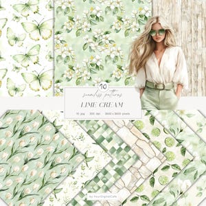 Spring Seamless Paper: Floral Background, Summer Patterns, Scrapbook Paper (Digital Download)