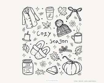 Cozy Fall Season PNG: Trendy Saying Shirt Design, Funny Autumn Sublimation PNG (Digital Download)