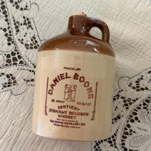 Vintage Daniel Boone Kentucky Straight Bourbon Whiskey Jug