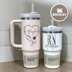 Personalized Nurse Stanley Cup Quencher Tumbler 20oz 30oz 40oz, Custom Gift for Nurse RN LPN, Nurse Appreciation Gift Customized Doctor Gift