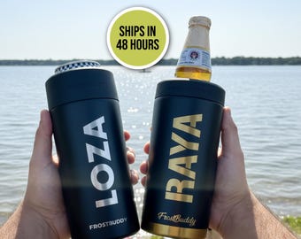 Engrave ANYTHING On FrostBuddy Universal Buddy XL Custom Text Name Laser Engraved Logo Personalized Customized Gift Can Beverage Cooler