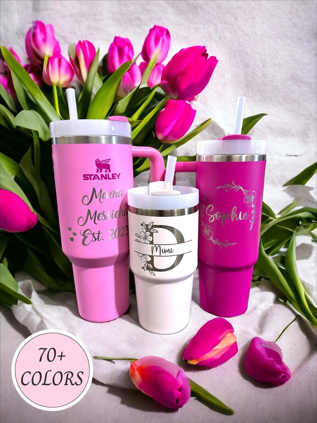 Engrave ANYTHING on Stanley Cup Quencher Tumbler 20oz 30oz 40oz Custom
