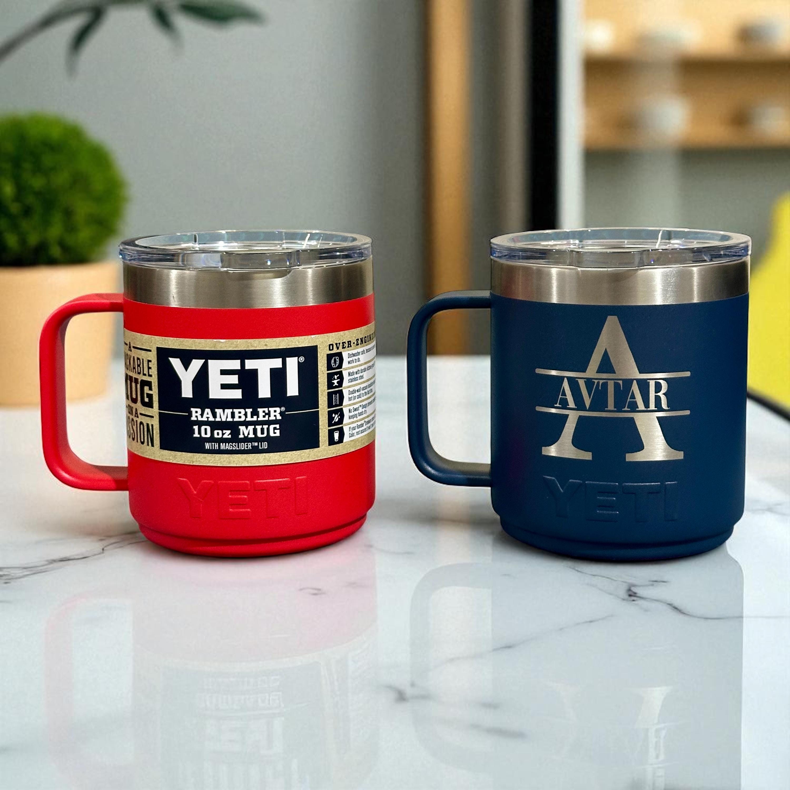 Engrave ANYTHING on YETI Rambler Mug Tumbler 10oz 14oz Custom Name