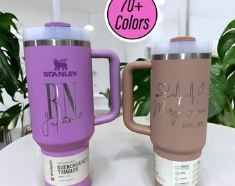 Personalized Nurse Stanley Cup Quencher Tumbler 20oz 30oz 40oz, Custom Gift for Nurse RN LPN, Nurse Appreciation Gift Customized Doctor Gift