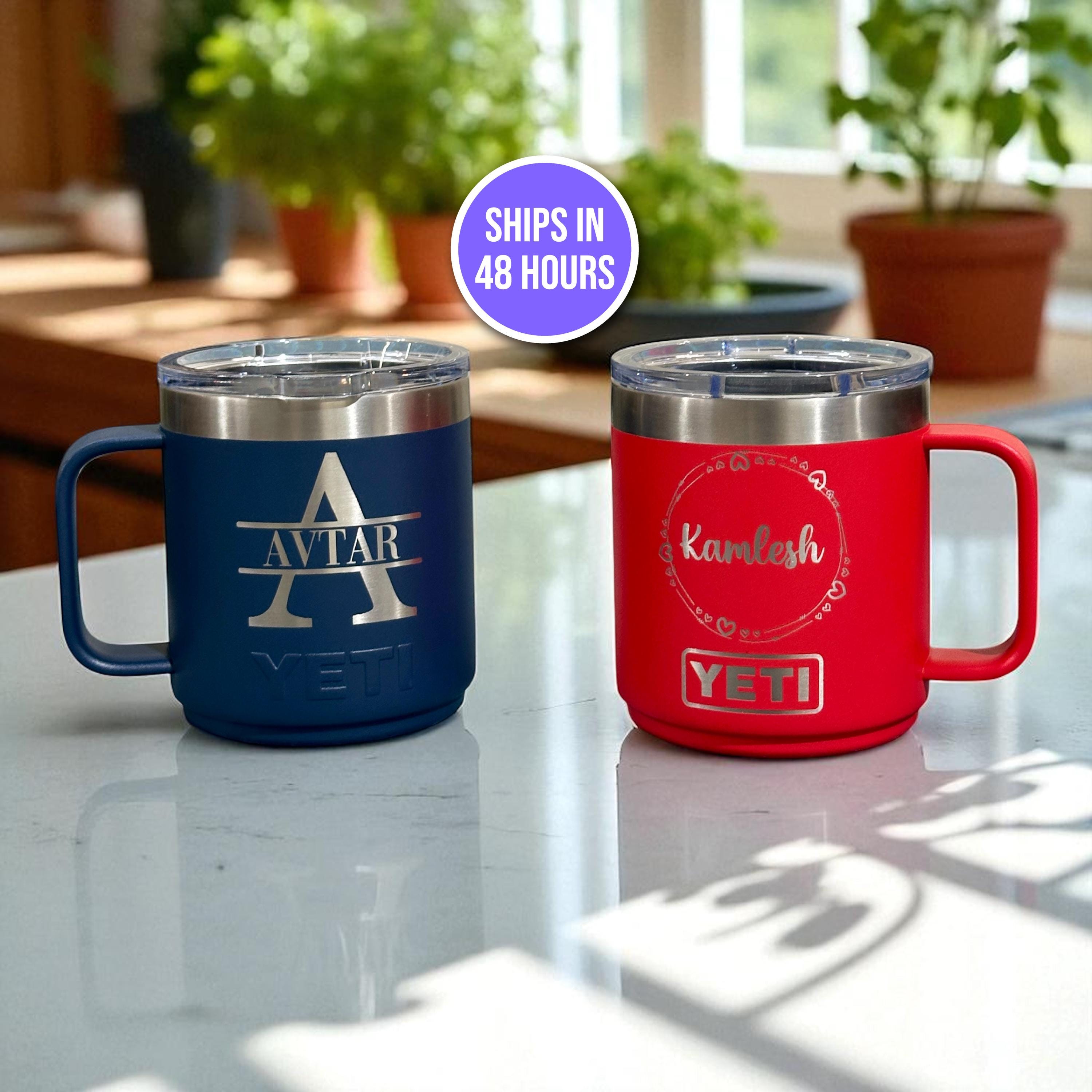 Engrave ANYTHING on YETI Rambler Mug Tumbler 10oz 14oz Custom Name