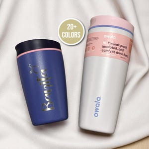 Engrave ANYTHING On Owala Smooth Sip Slider Coffee Cup Mug Tumbler 12oz 20oz Custom Text Name Engraved Logo Personalized Customized Gift