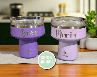 Personalized Margarita Tumbler, Engrave Custom Text Logo Name Laser Engraved Customized Insulated Cocktail Gift, Wedding Couples Gift
