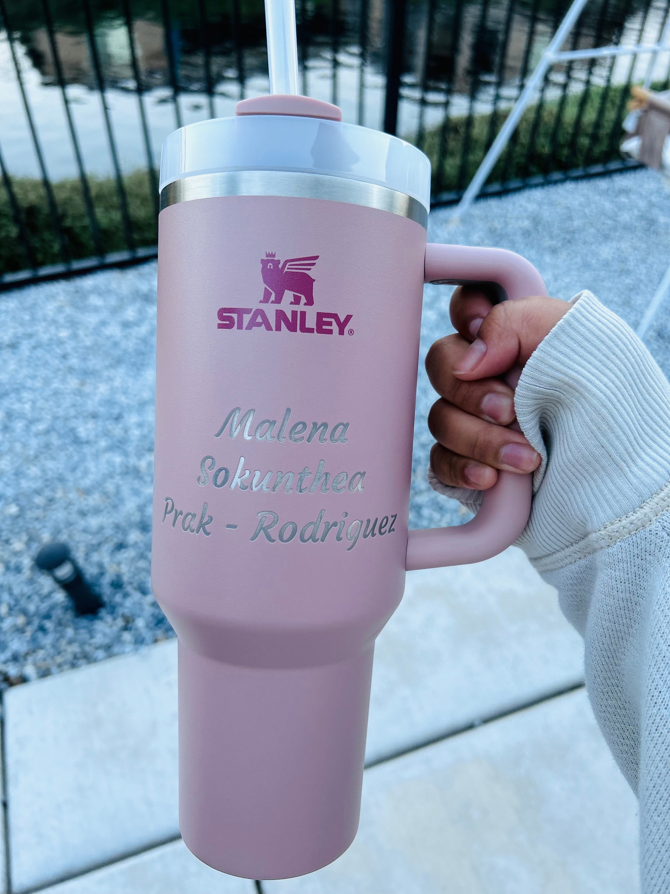 40oz. & 64oz. Personalized Stanley Quencher H2.0 Lid Name Plate – Happy  Wrap Co.