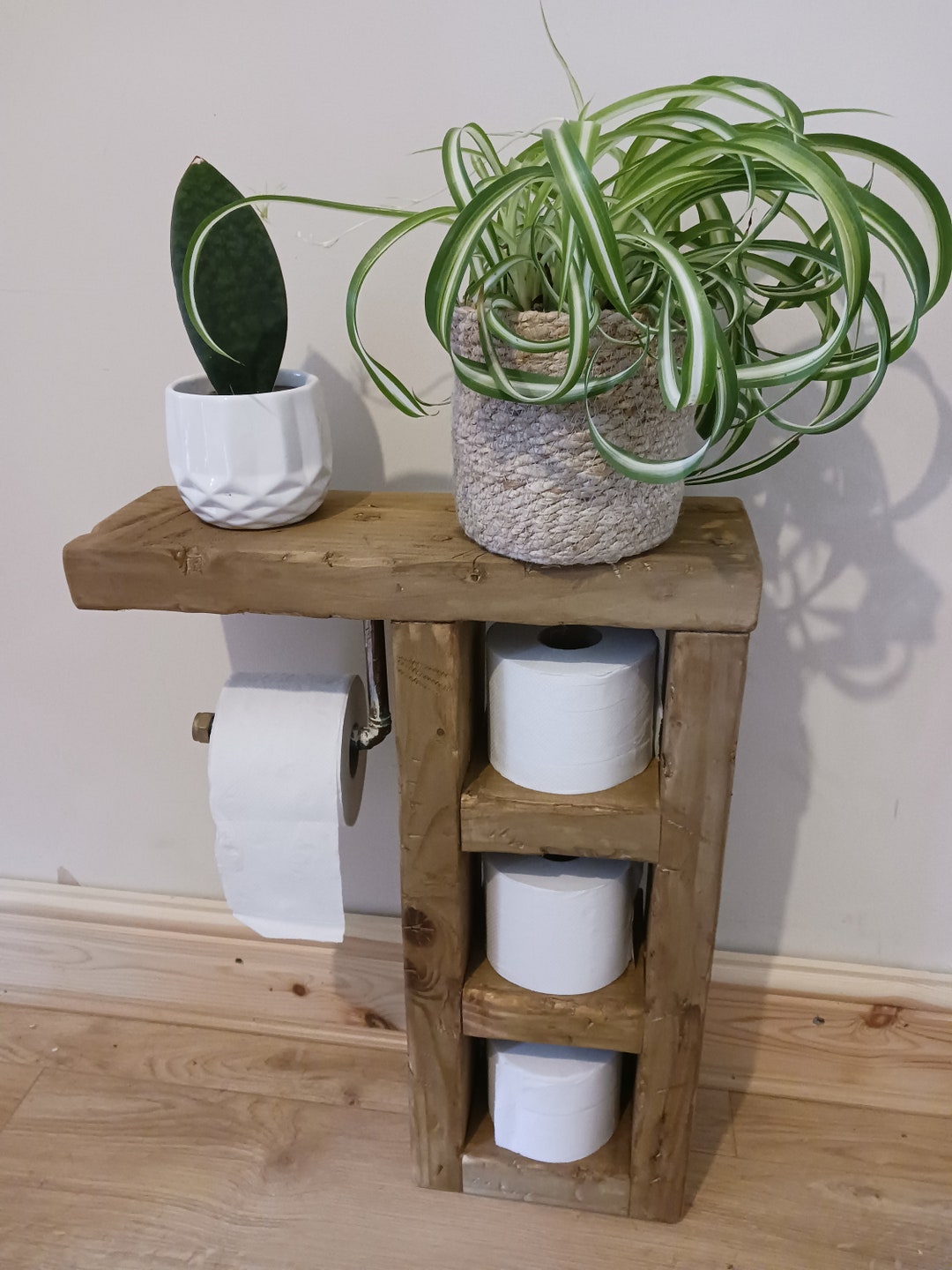 Rustic Toilet Roll Holder Etsy UK