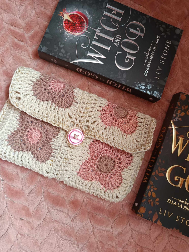 Pochette/Protège livre fait au crochet afbeelding 2