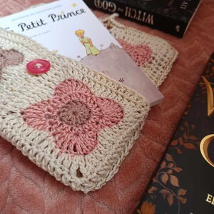 Pochette/Protège livre fait au crochet afbeelding 3