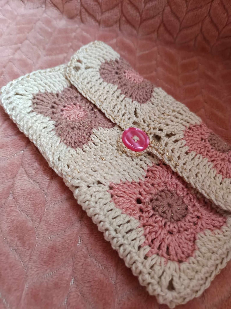 Pochette/Protège livre fait au crochet afbeelding 4