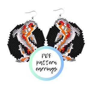 Koi fish PDF beaded pattern brick stitch