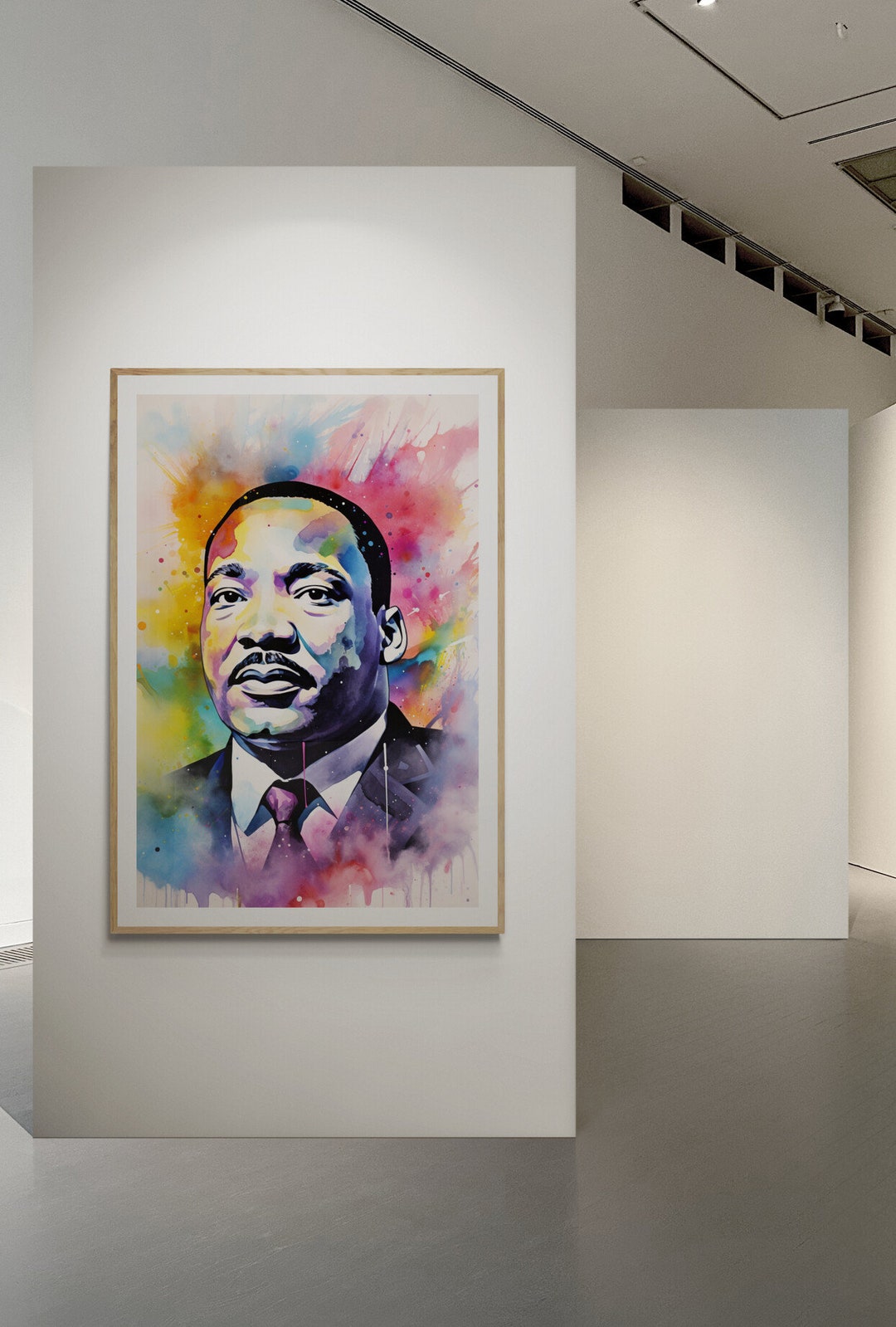 Watercolour Martin Luther King Art Digital Downloadable Martin Luther ...
